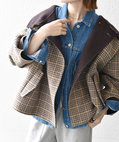 SHIPS any コート アウター 「WEB限定」SHIPS any: リバー スタンド