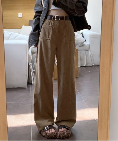 パンツ コーデュロイストレートパンツ レディース : ZOZOTOWN Yahoo!店
