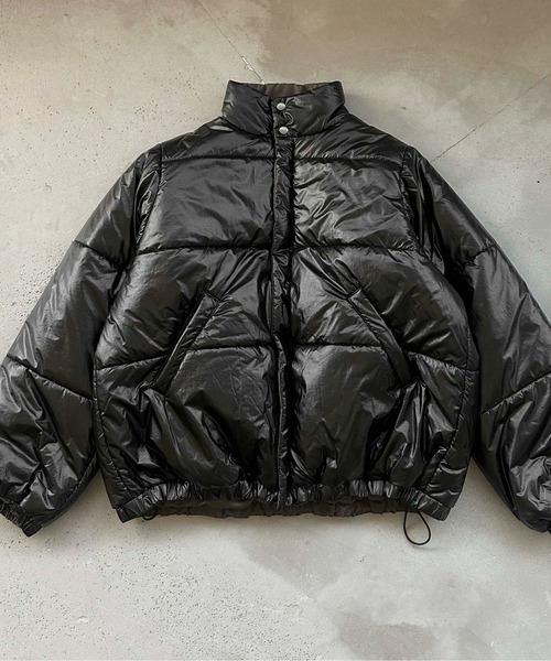 ダウンジャケット ダウン 2wayリバーシブル中綿ブルゾン メンズ