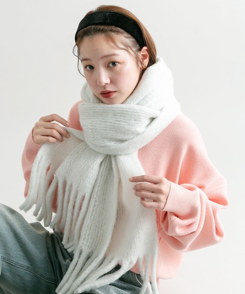 KBF（ケービーエフ） マフラー ストール ビッグフリンジマフラー