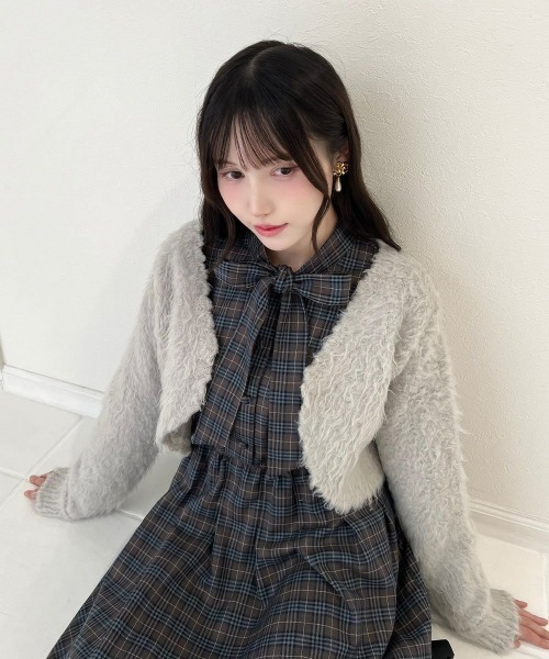 F i.n.t（フィント） カーディガン ポワルフェザーニットボレロ/fint