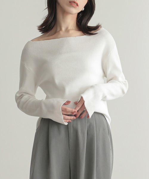 for/c（フォーシー） ニット セーター オフショルダーニットプル