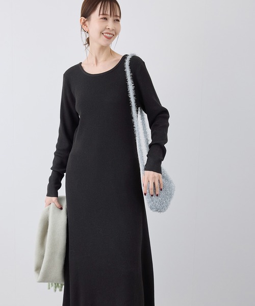 ROPE' PICNIC（ロペ ピクニック） ワンピース ラメリブニット