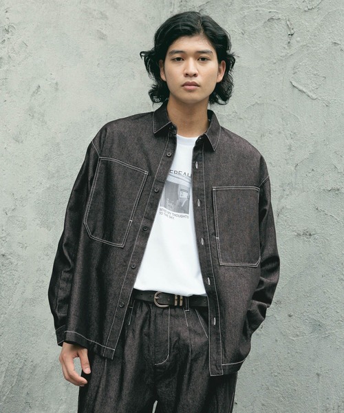 新品】roughlow timeless DENIM shirt 新品】roughlow timeless DENIM