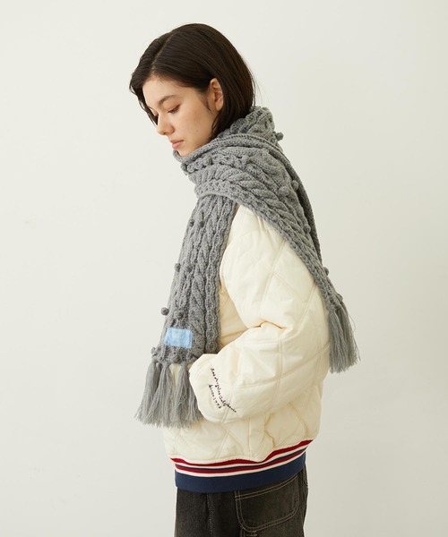 MILKFED.（ミルクフェド） マフラー ストール CABLE KNIT STOLE