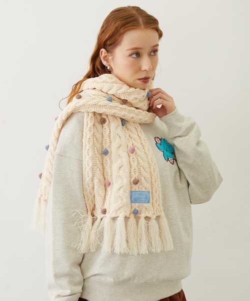 MILKFED.（ミルクフェド） マフラー ストール CABLE KNIT STOLE