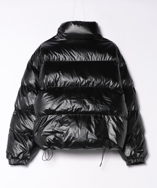 ダウンジャケット ダウン a.p.o.v. シャイニーキルティングオーバー