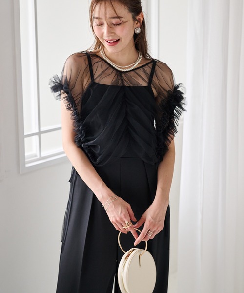 RANAN（ラナン） パンツドレス 「2点セット」マルチWAYフリルチュール