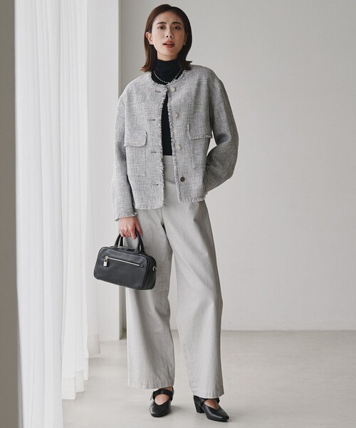 ICB（アイシービー） ジャケット ノーカラージャケット ライト