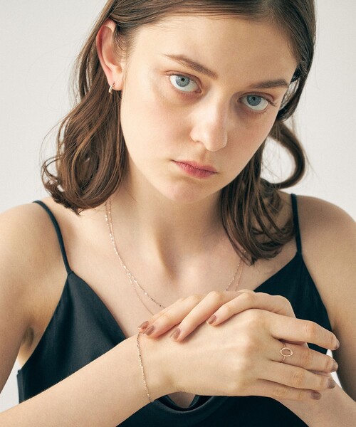 ete（エテ） ブレスレット 「ミストピンク」 K10 レイヤード