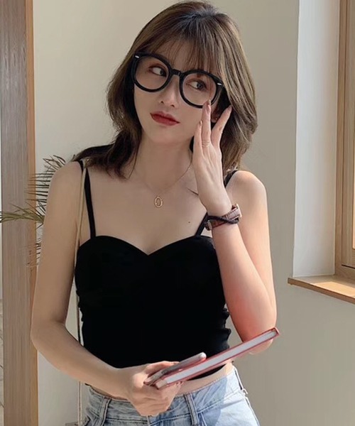 DAY CLOSET キャミソール 「カップ付き」カシュクール風 クロス