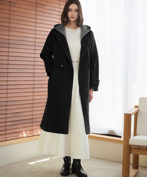 ELFRANK コート チェスターコート 「ウール70％」フード付き