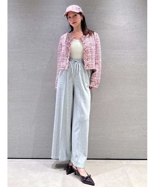 SNIDEL（スナイデル） ジャケット ノーカラージャケット ツイード