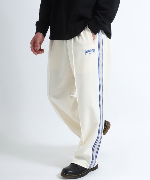 THRASHER（スラッシャー） パンツ ワンポイントロゴ刺繍サイドライン