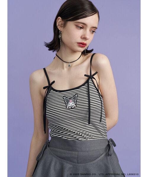 jouetie（ジュエティ） キャミソール 「メロクロコラボ」KUROMIリボン
