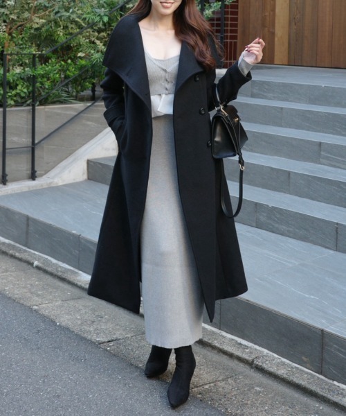 rienda（リエンダ） ステンカラーコート コート 25オーバーネック