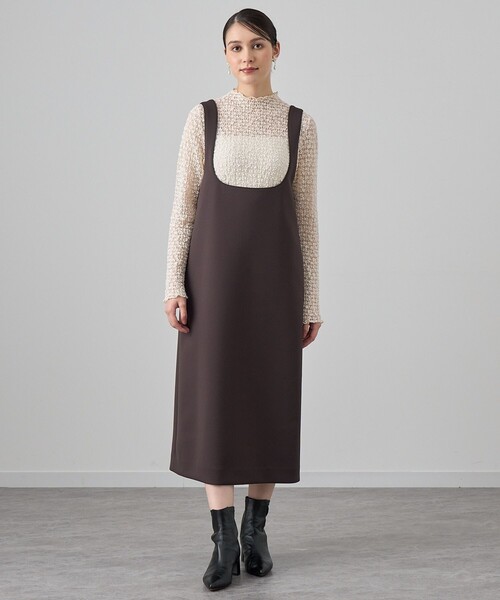 ANAYI（アナイ） ジャンパースカート ダブルジャージージャンパー