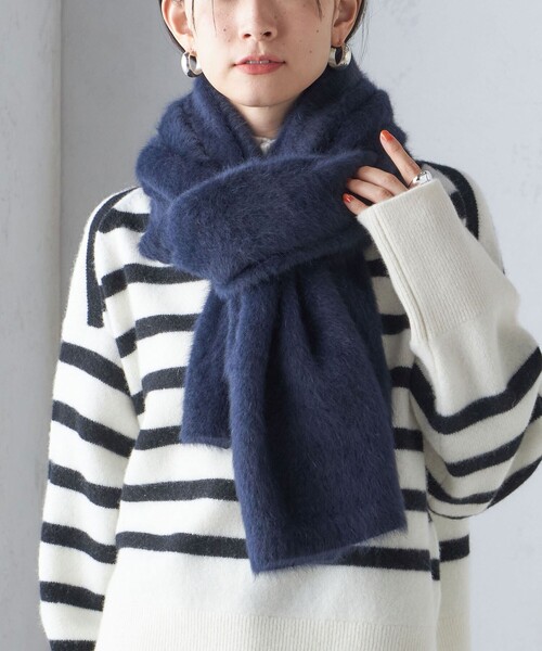 SHIPS（シップス） ストール マフラー 「手洗い可能」フォックス