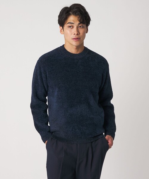 A DAY IN THE LIFE セーター ニット フェザー ヤーン ミラノリブ