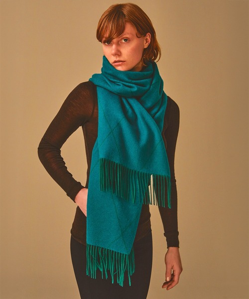 Elegancese マフラー ストール 「elegancese」diamond wave カシミヤ