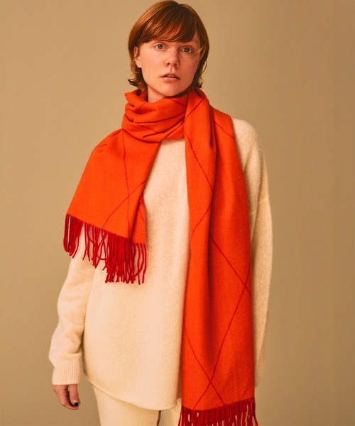 Elegancese マフラー ストール 「elegancese」diamond wave カシミヤ