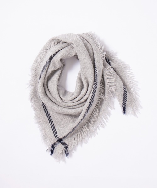 Elegancese マフラー ストール 「elegancese」square fringe カシミヤ