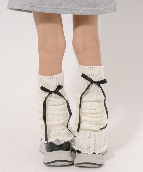 URBAN CHERRY（アーバンチェリー） レッグウォーマー リボンデザイン