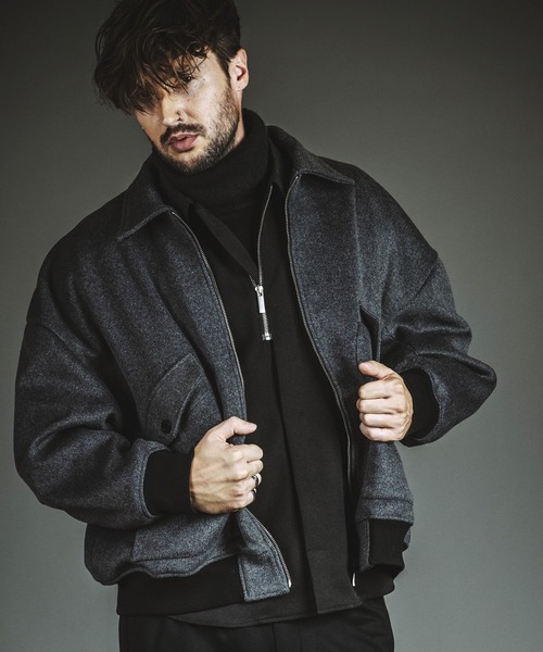 NO ID.（ノーアイディー） シャツ 「NO ID.」Fly-Front Half Zip Shirt