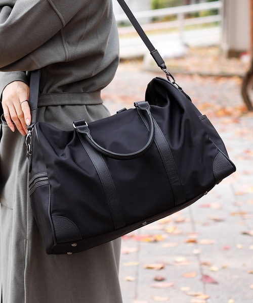 VitaFelice（ヴィータフェリーチェ） ボストンバッグ 本革×ナイロン