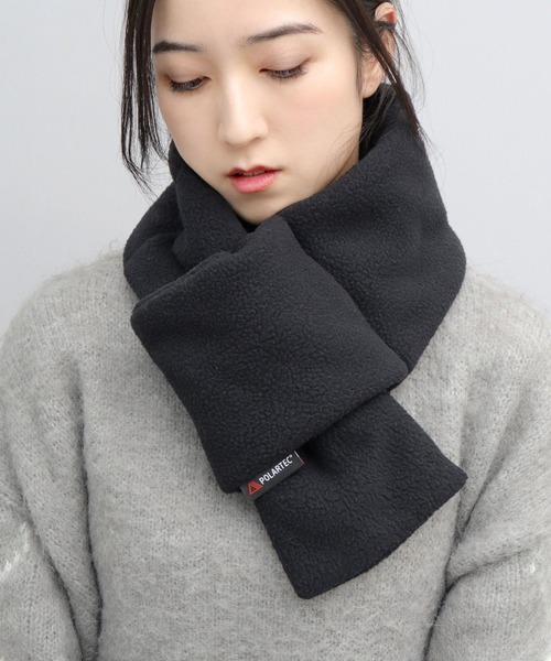Basiquenti ネックウォーマー スヌード POLARTEC 中綿 マフラー メンズ
