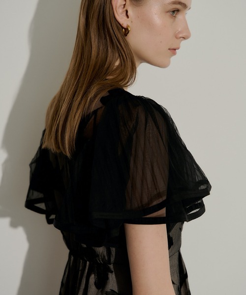 LE'RURE ドレス Circurar sleeve flower dress : ZOZOTOWN Yahoo!店