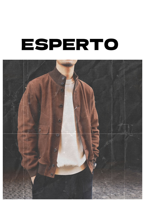 大人のA-1ジャケット。ブラウンスウェード - ZABOU BLOG