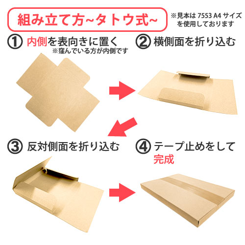 ZAP タトウ式(ヤッコ型)メール便ケース ネコポスA5 【厚み24mm】235