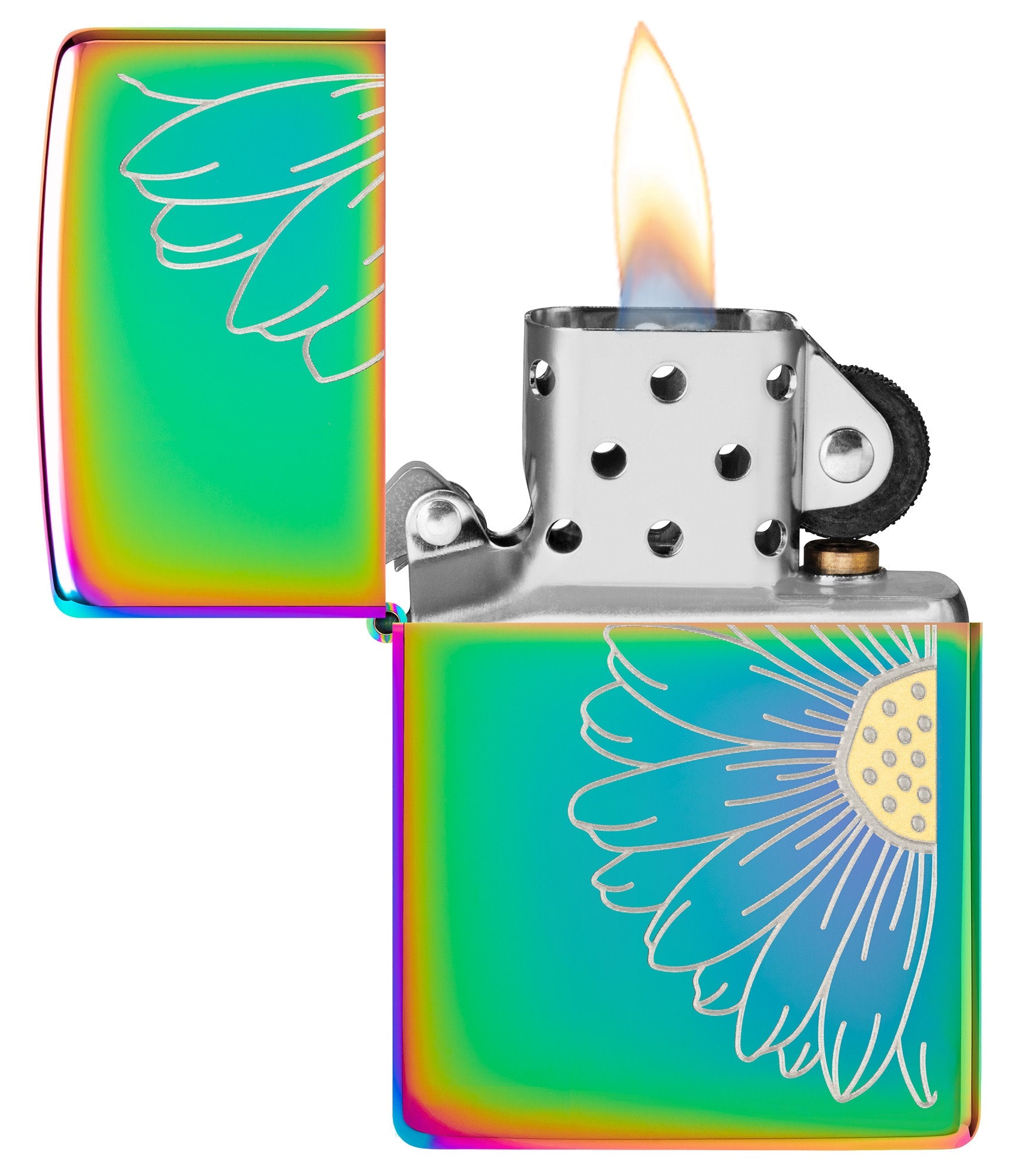 Zippo Daisy Design Multi Color Windproof Lighter – Zippo USA