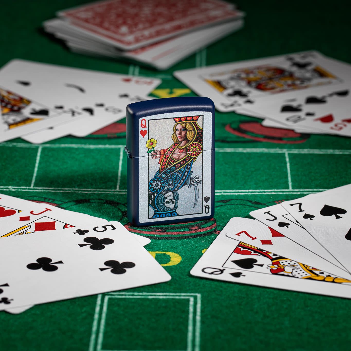 Zippo Queen Design Navy Matte Windproof Lighter – Zippo USA