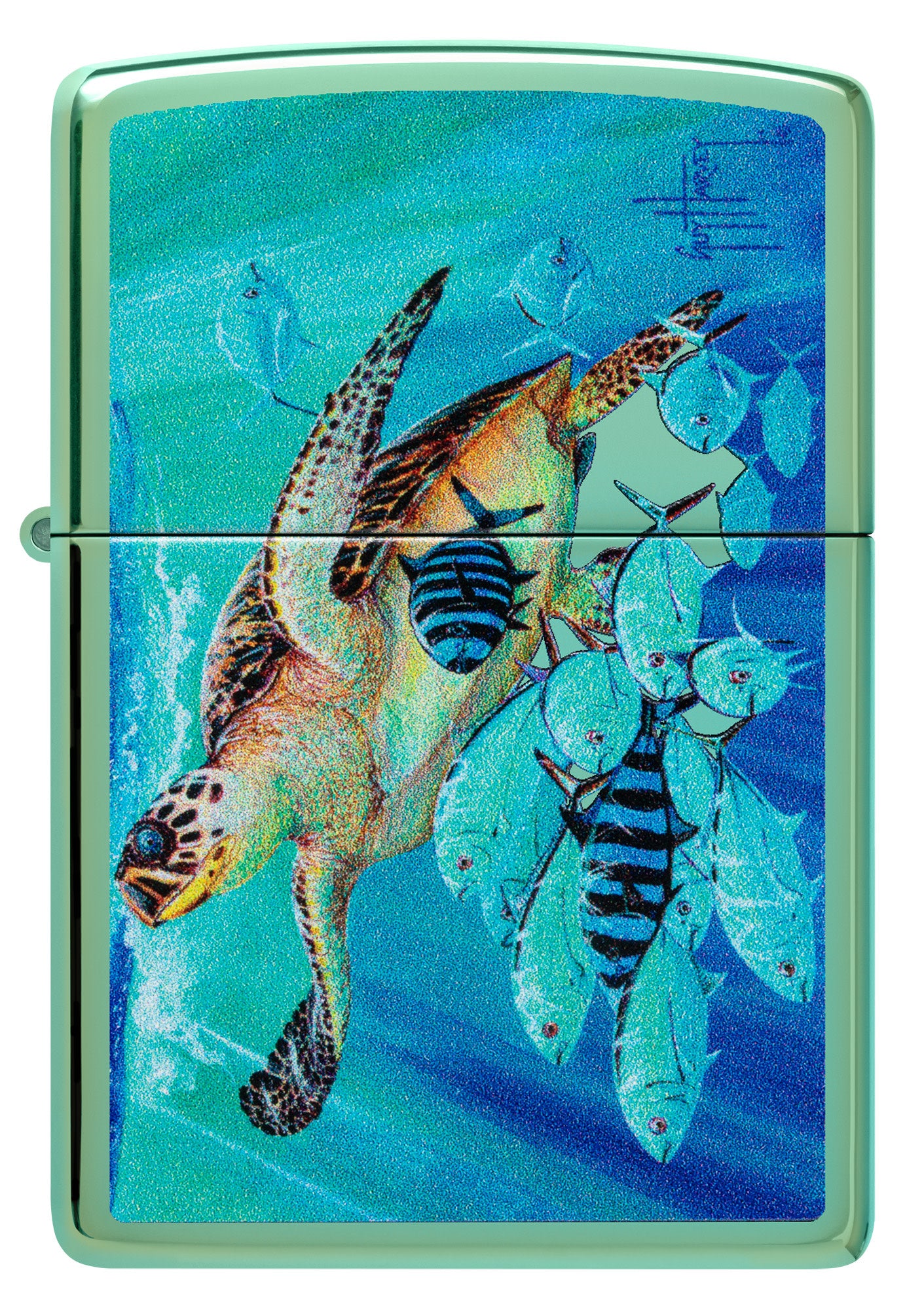 Guy Harvey Hawksbill Caravan Design High Polish Green Windproof