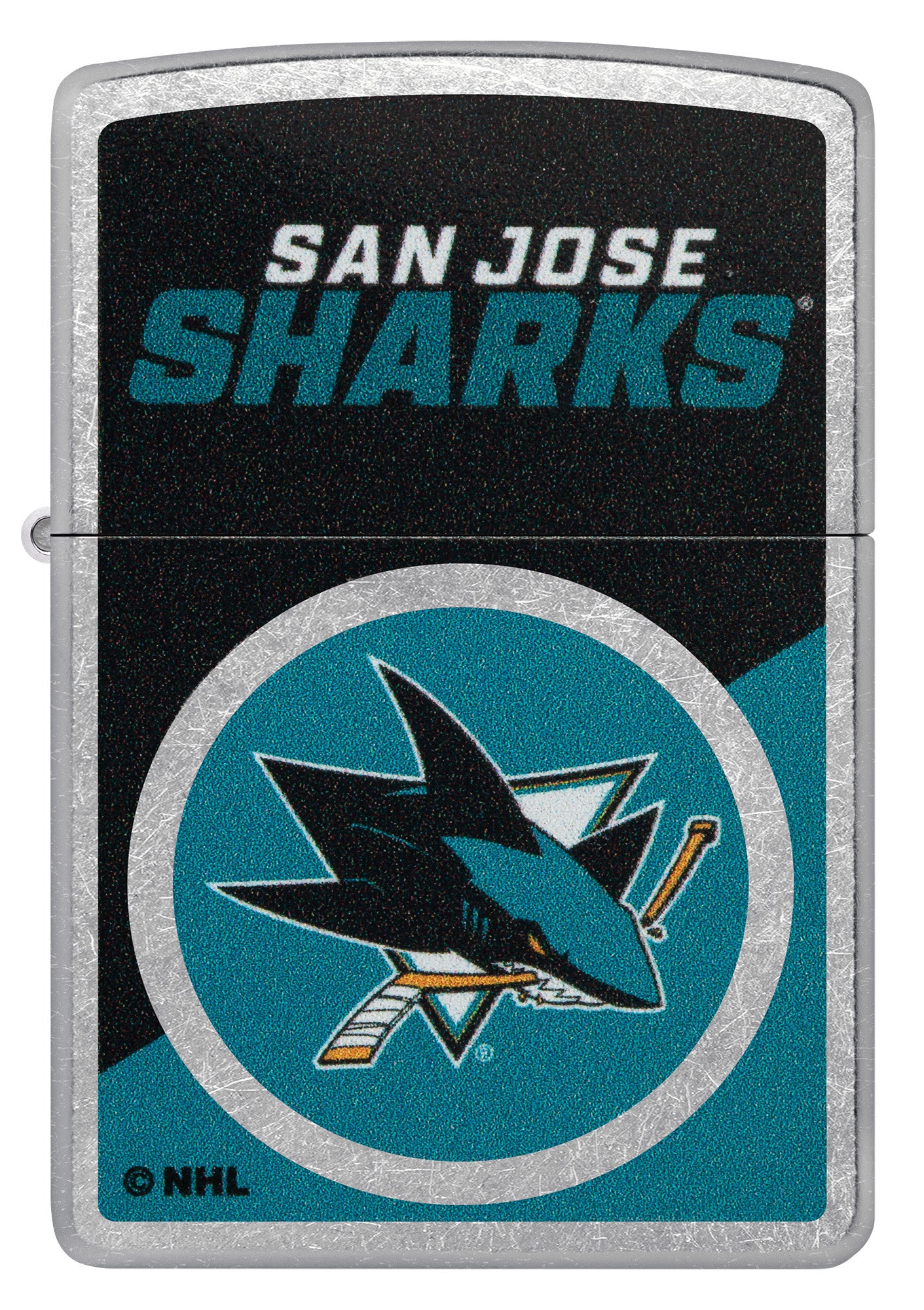Zippo NHL® San Jose Sharks® Colorblock Logo Design Street Chrome