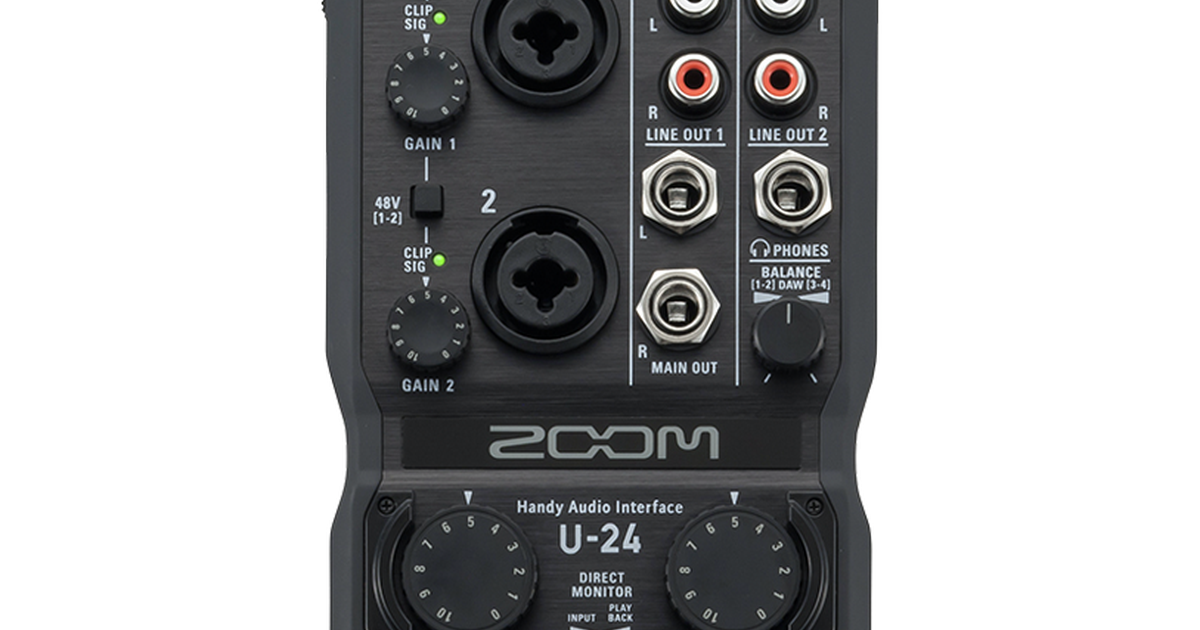 U-24 Handy Audio Interface | ZOOM