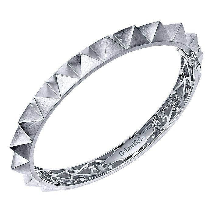 Gabriel & Co. Sterling Silver Spike Bangle 001-610-00376 | Toner