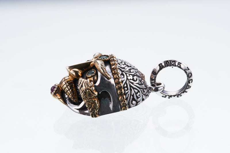 Tibetan Monk Skull Pendant : (S) Type1｜Tibetan Monk Skull Pendant