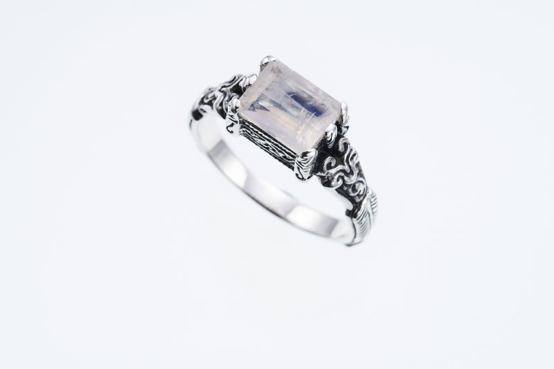Islamic Ring : S (Rainbow Moonstone)｜イスラミック・リング : S