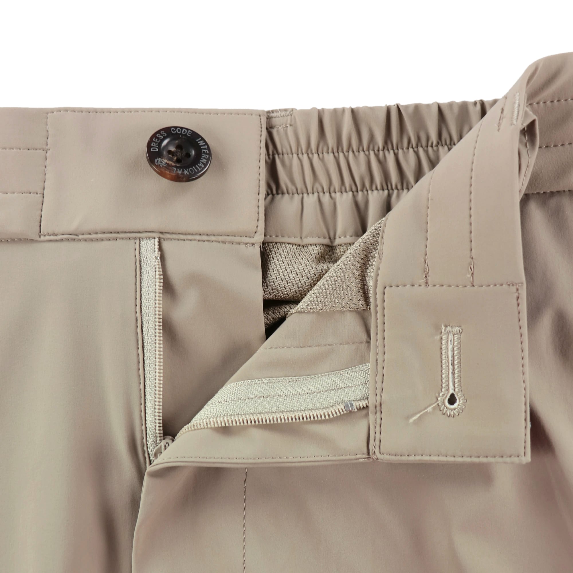 MEN 撥水コーティングタフタストレッチ ロングパンツ ネイビー