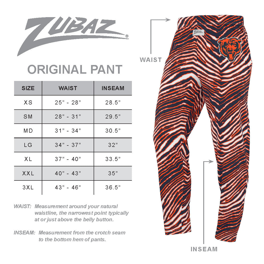 Zubaz NFL Adult Unisex Z88 Zebra Pants, Cleveland Browns For Men and W