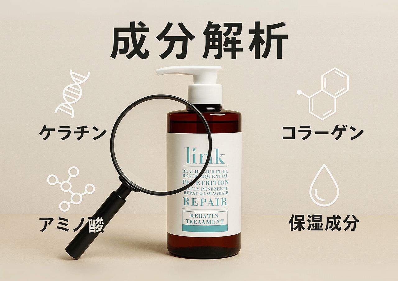 髪のうねり・広がりを集中ケア！リンク ケラチントリートメント