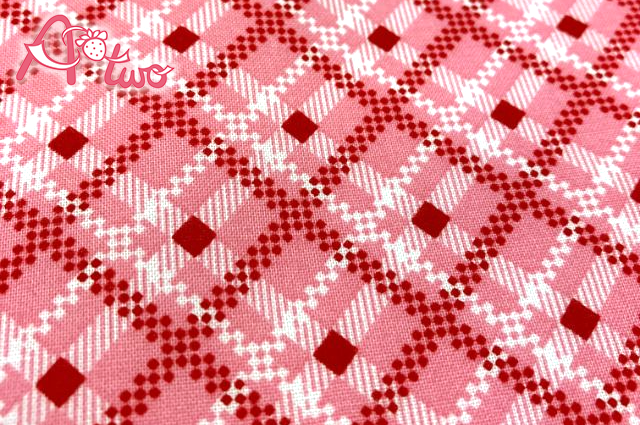 双日ファッション Happy Message 30's バイアスチェック レッド