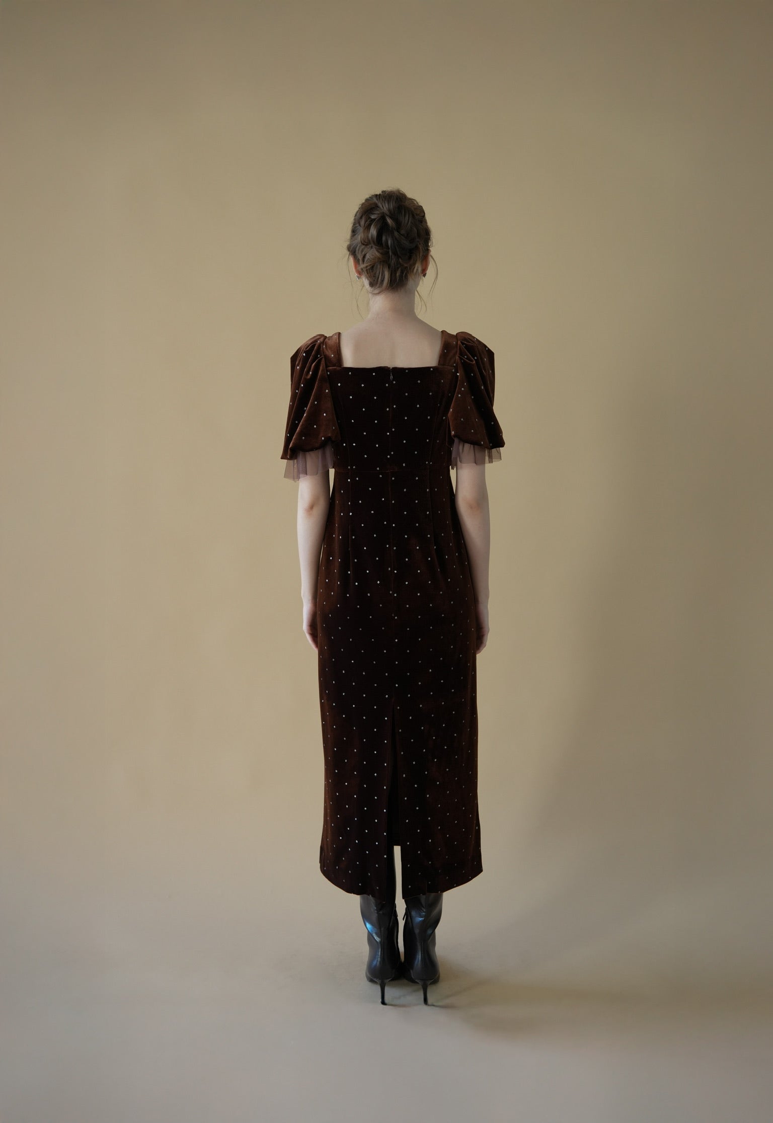 bijou dot velours dress – Acka online store