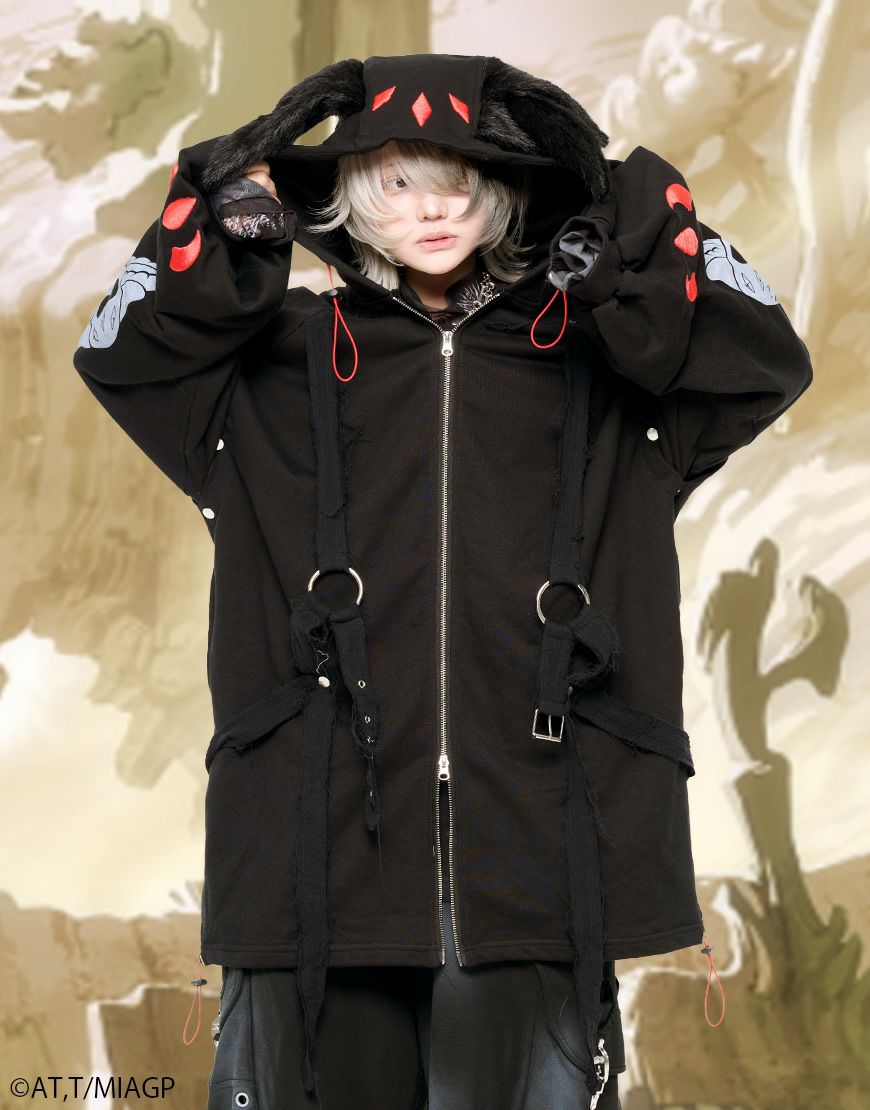 Gamchu【ガムチュ】Gamchu × Faputa motif Zip-up hoodie/全2色