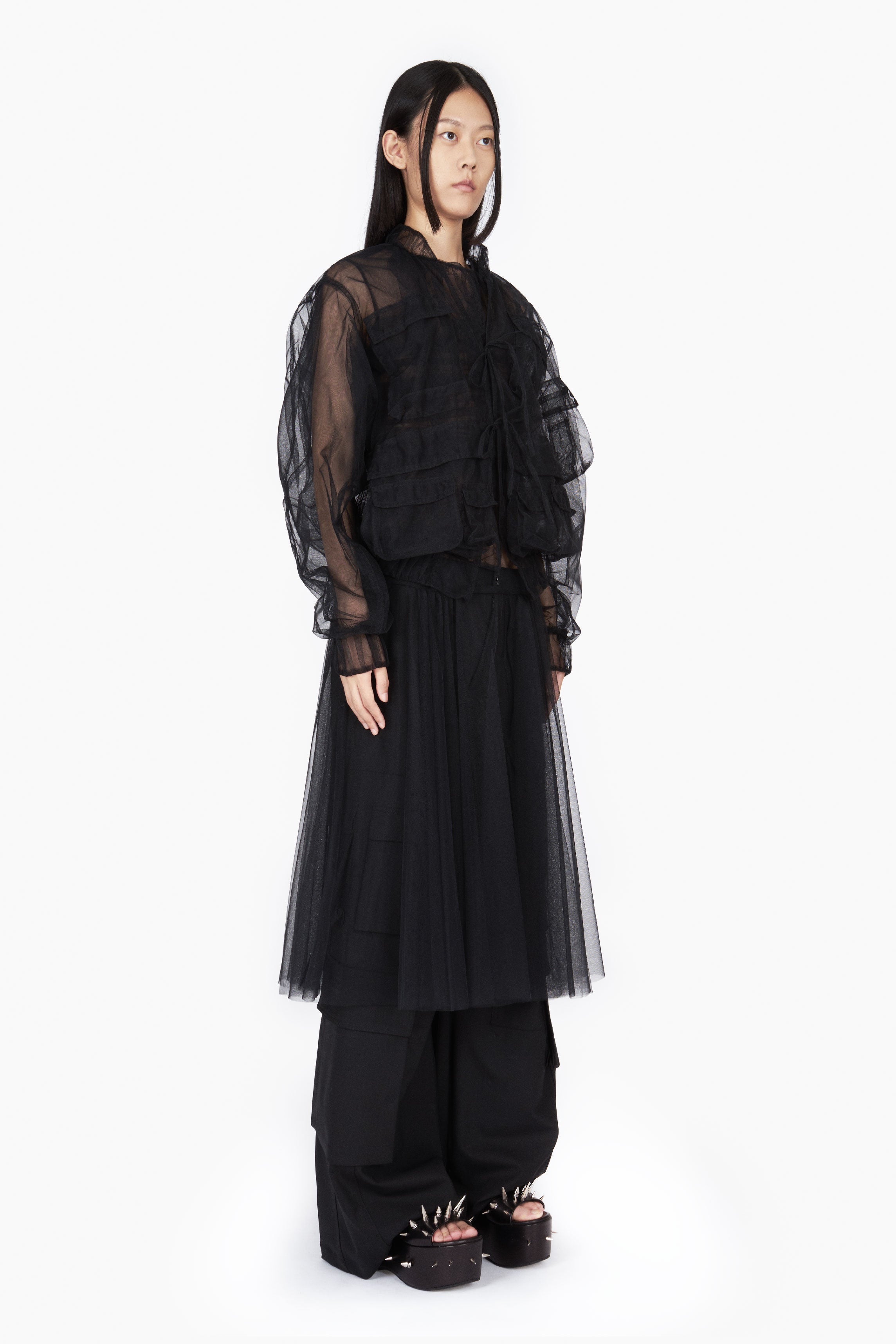 TULLE CARGO BOMBER JACKET – ACT N°1