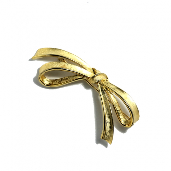 トリファリ 刻印TRIFARI 1960-70年代 ゴールドプレートのリボン