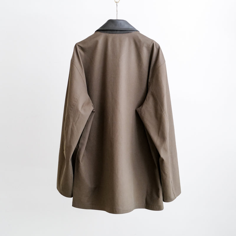 OVERSIZED BLOUSON WITH LEATHER PATCH – ABOUT